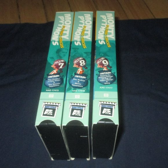 Monty Python's Flying Circus VHS Box Set: Vol, 7 to 9  plus Life of Brian - Picture 7 of 8